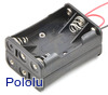 6-AAA Battery Holder, Back-to-Back