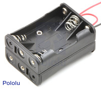 6-AAA Battery Holder, Back-to-Back