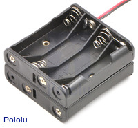 8-AAA Battery Holder, Back-to-Back
