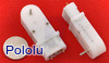 120:1 Mini Plastic Gearmotor 90-Degree 2mm Spline Output