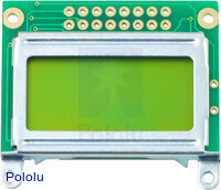 8x2 Character LCD - Silver Bezel (Parallel Interface)