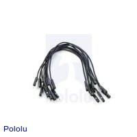 Premium Jumper Wire 10-Pack M-F 6" Black