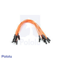 Premium Jumper Wire 10-Pack M-F 6" Orange