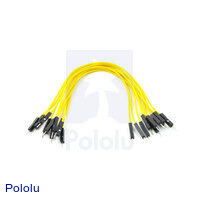 Premium Jumper Wire 10-Pack M-M 6" Yellow