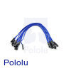 Premium Jumper Wire 10-Pack M-M 6" Blue