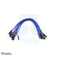Premium Jumper Wire 10-Pack M-M 6" Blue