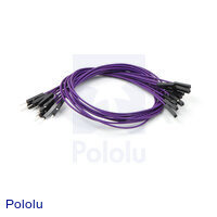 Premium Jumper Wire 10-Pack M-F 12" Purple