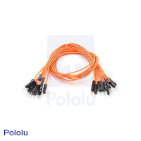 Premium Jumper Wire 10-Pack M-M 12" Orange