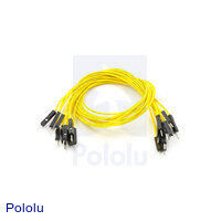 Premium Jumper Wire 10-Pack M-M 12" Yellow