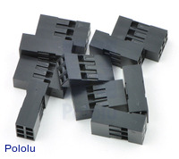 0.1" (2.54mm) Crimp Connector Housing: 2x3-Pin 10-Pack