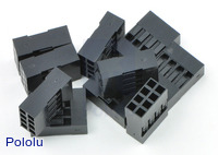 0.1" (2.54mm) Crimp Connector Housing: 2x4-Pin 10-Pack