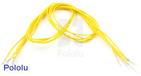 Wires with Pre-crimped Terminals 5-Pack M-F 24" Yellow
