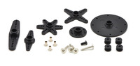 An example of hardware included with the Power HD high-torque servo 1501MG.  Actual hardware might vary.