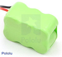 Rechargeable NiMH Battery Pack: 7.2 V, 150 mAh, 3x2 1/3-AAA Cells, XH Connector