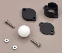 Pololu ball caster with 1/2" plastic ball with included hardware.