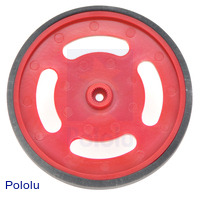 2-5/8" plastic Red wheel Futaba servo hub