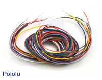 Wires with Pre-crimped Terminals 10-Piece Rainbow Assortment M-M 60"