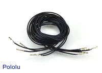 Wires with Pre-crimped Terminals 5-Pack F-F 36" Black
