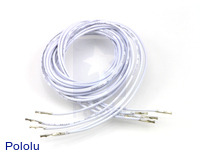 Wires with Pre-crimped Terminals 5-Pack F-F 36" White