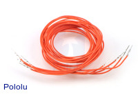 Wires with Pre-crimped Terminals 5-Pack M-M 36" Orange
