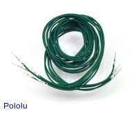 Wires with Pre-crimped Terminals 5-Pack M-M 36" Green