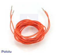 Wires with Pre-crimped Terminals 2-Pack F-F 60" Orange