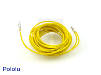 Wires with Pre-crimped Terminals 2-Pack F-F 60" Yellow