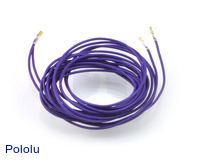 Wires with Pre-crimped Terminals 2-Pack F-F 60" Purple