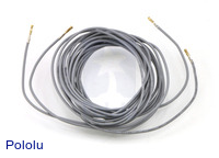 Wires with Pre-crimped Terminals 2-Pack F-F 60" Gray