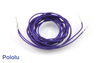 Wires with Pre-crimped Terminals 2-Pack M-M 60" Purple