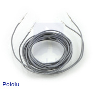 Wires with Pre-crimped Terminals 2-Pack M-M 60" Gray