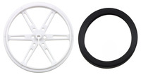 80×10mm wheel with tire removed.