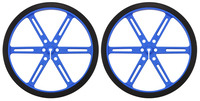 Pololu Wheel 90x10mm Pair - Blue