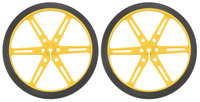 Pololu Wheel 80x10mm Pair - Yellow
