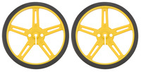 Pololu Wheel 70x8mm Pair - Yellow