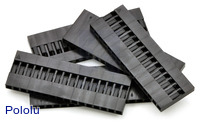 0.1" (2.54mm) Crimp Connector Housing: 1x16-Pin 5-Pack