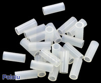 Nylon Spacer: 10mm Length, 4mm OD, 2.7mm ID (25-Pack)