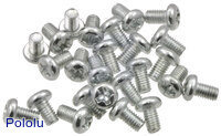 Machine Screw: M3, 5mm Length, Phillips (25-pack)