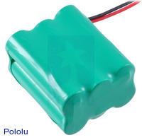 Rechargeable NiMH Battery Pack: 7.2 V, 2200 mAh, 3x2 AA Cells, JR Connector