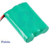Rechargeable NiMH Battery Pack: 3.6 V, 900 mAh, 3x1 AAA Cells, JR Connector