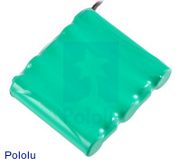 Rechargeable NiMH Battery Pack: 6.0 V, 900 mAh, 5x1 AAA Cells, JR Connector