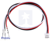 3-Pin Female JST PH-Style Cable (30 cm) with Male Pins for 0.1" Housings