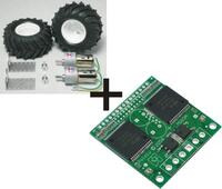 Pololu Dual VNH2 Motor Driver + Tamiya 72102 Gearmotor Spike Tire