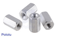 Aluminum Standoff: 5/16" Length, 2-56 Thread, F-F (4-Pack)