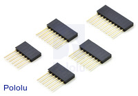 Stackable 0.100" Female Header Set for Arduino Shields