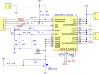 Schematic of the Pololu High Current Motor Driver Carrier