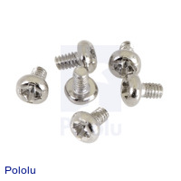 Machine Screw: M1.6, 3mm Length, Phillips (6-pack)