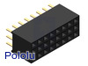 0.100" (2.54 mm) Female Header: 3x8-Pin, Straight
