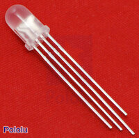 T1-3/4 (5mm) Multicolor RGB LED with White Diffused Lens