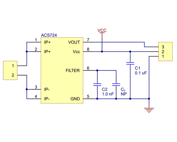 Pololu - ACS724LLCTR-30AU Current Sensor Carrier 0A To 30A